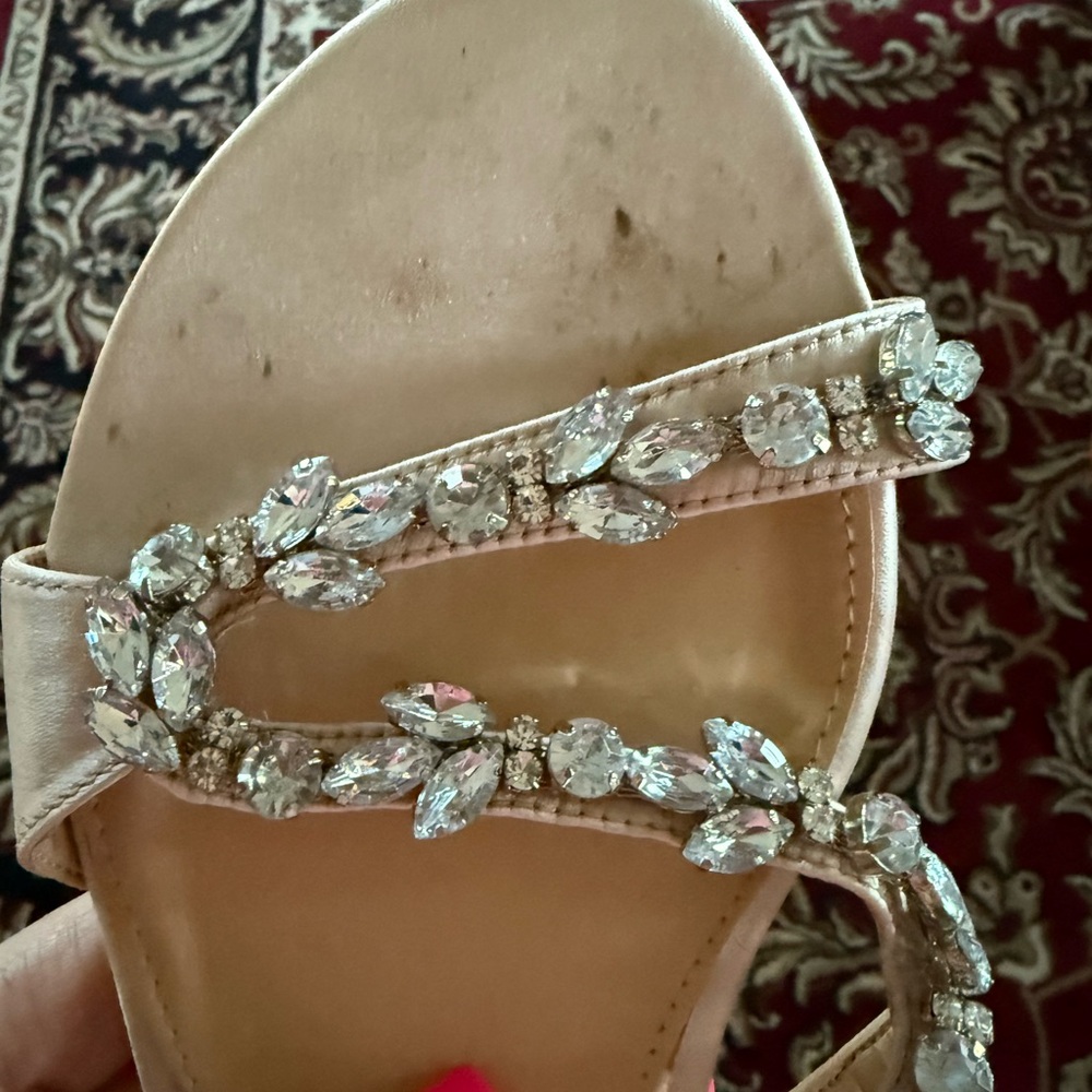 Badgley Mischka Gamble Flat Embellished Sandal - Picture 10 of 10